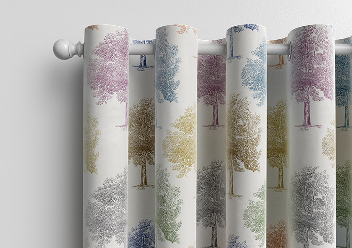 Vintage Tree Velvet, Multi - Made to Measure Curtains - Image 13